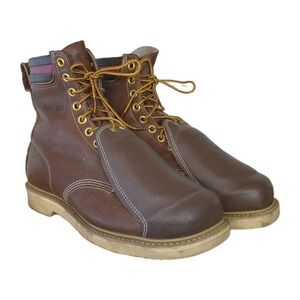 Mens Iron Age Metaguard Work Electrical Hazard Brown Boots Size 11 D Oil Proof
